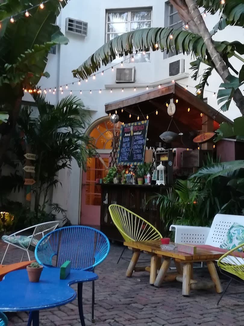 Broken Shaker outdoor seating area in Miami Beach