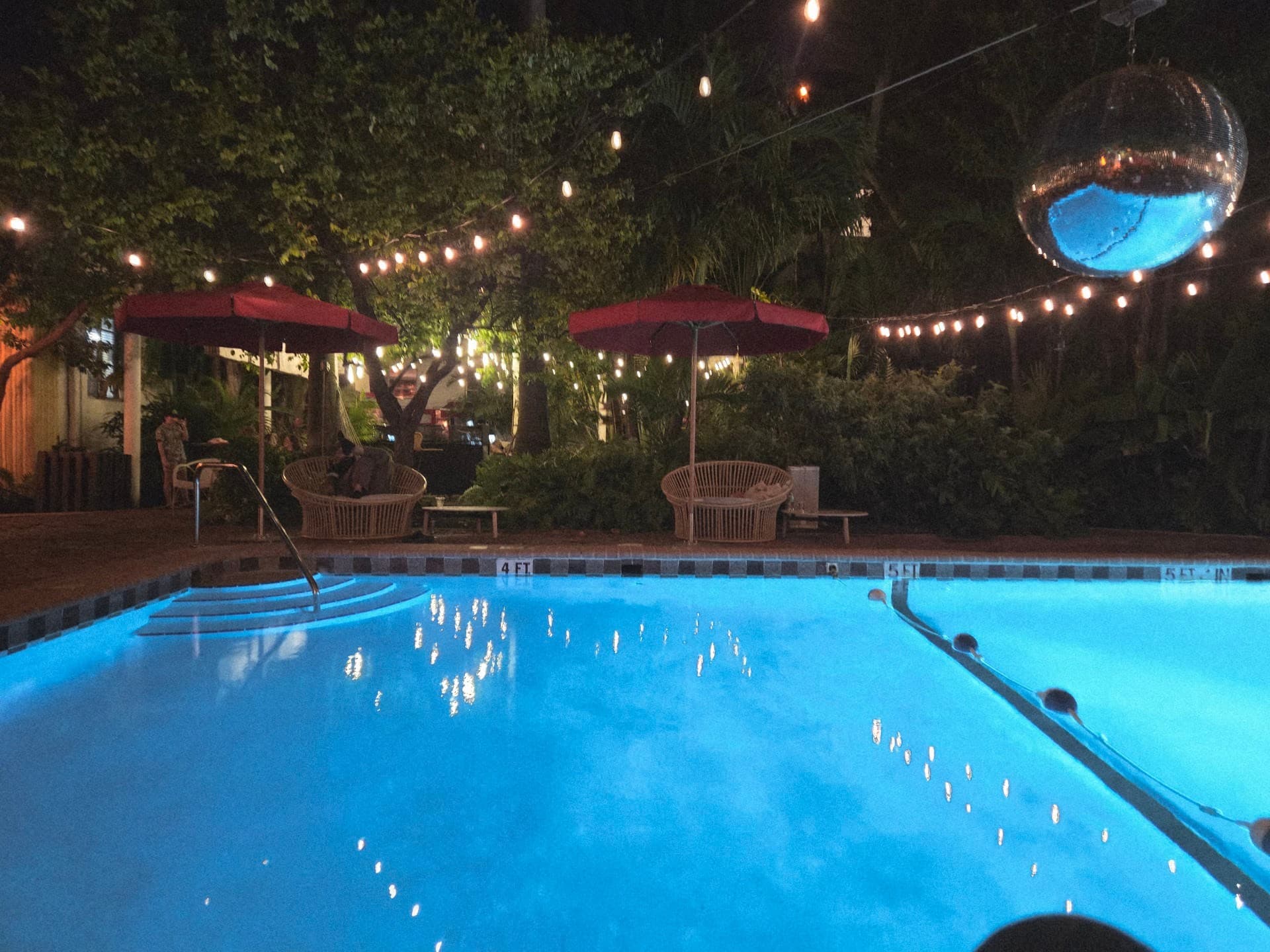 Patio area at Broken Shaker in Miami Beach
