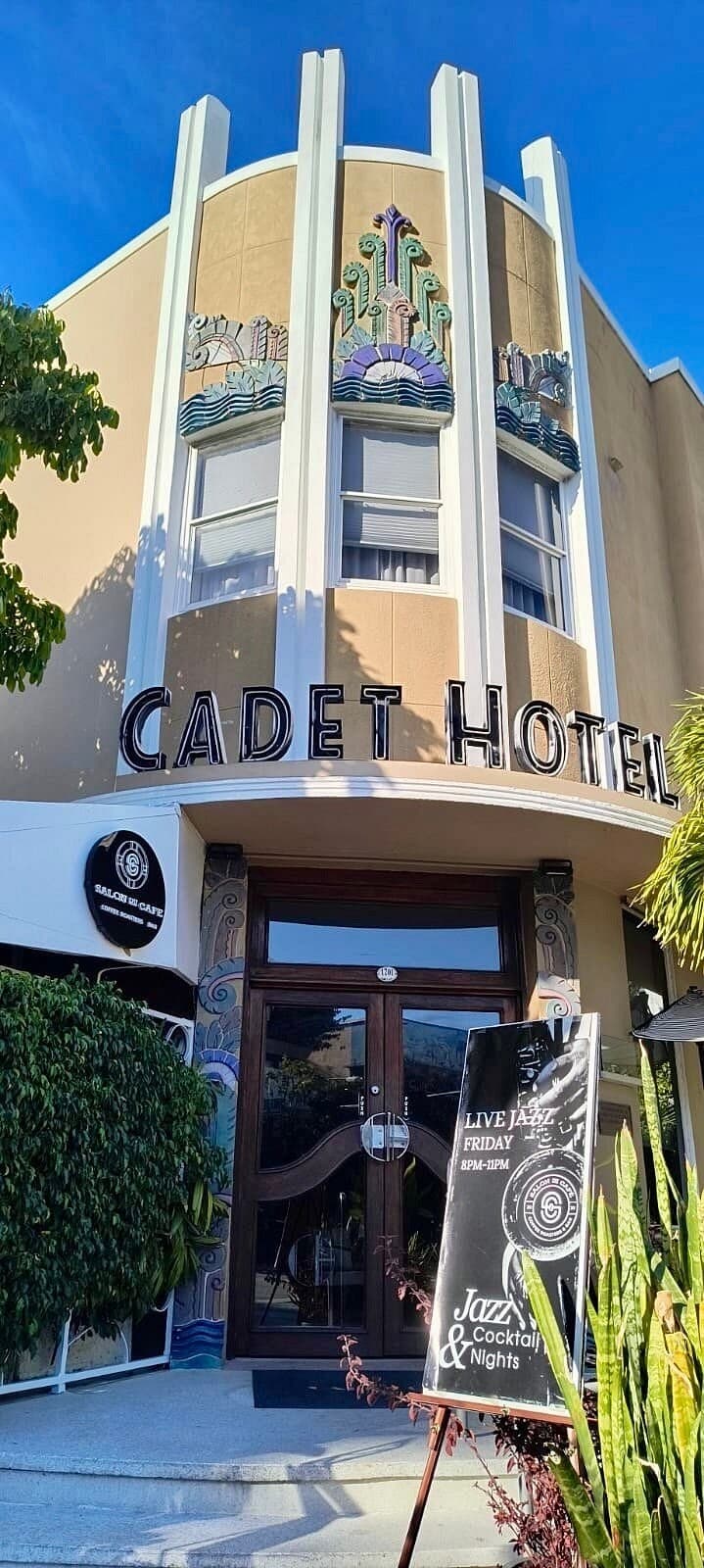 Cadet Hotel entrance in Miami Beach