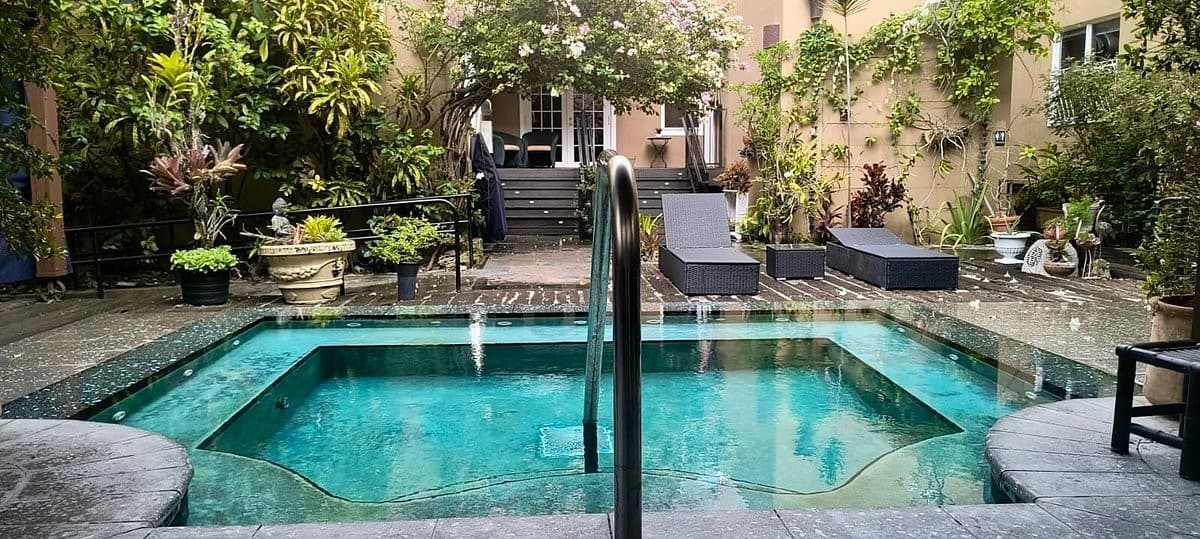 Cadet Hotel pool area in Miami Beach
