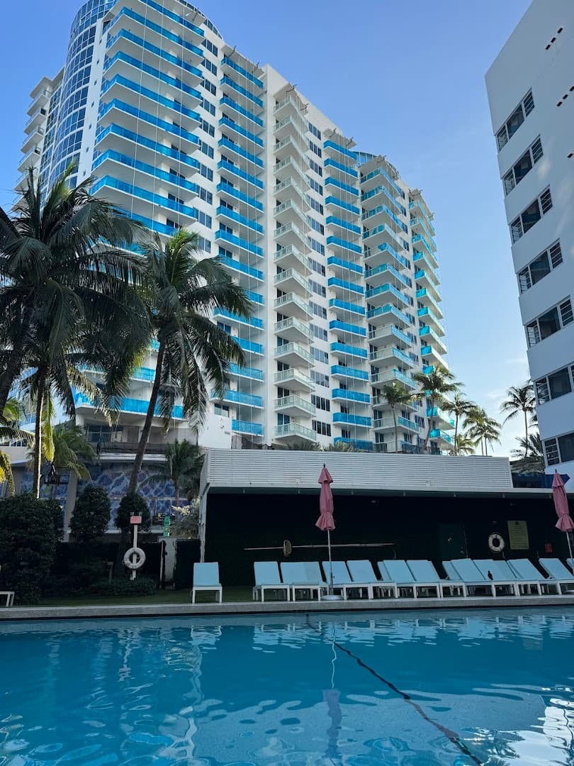 Cadillac Hotel & Beach Club pool area in Miami Beach