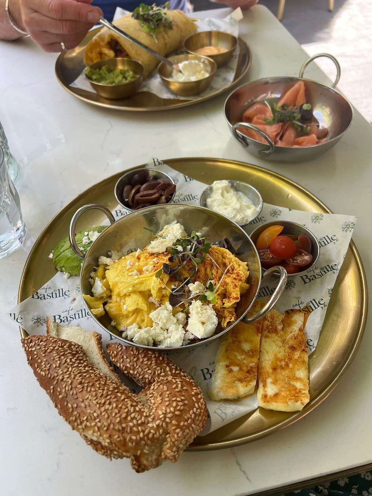 Delicious meal at Café Bastille Downtown Miami