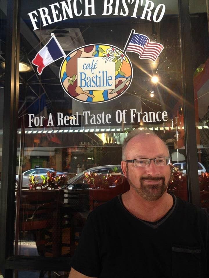 Café Bastille Downtown Miami restaurant storefront