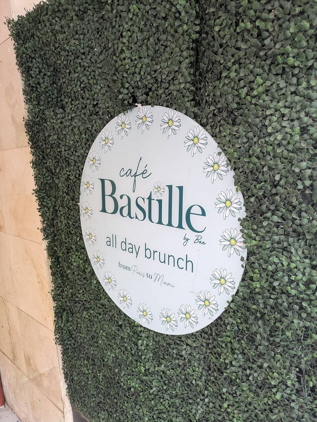 Café Bastille sign in Downtown Miami