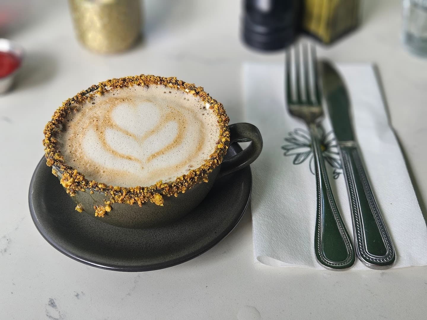 Café Bastille Fort Lauderdale coffee with unique presentation