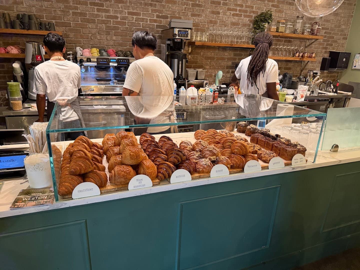 Café Bastille Fort Lauderdale interior with pastries