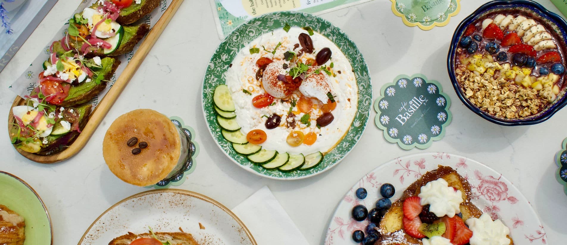 Delicious dishes at Café Bastille Miami Beach