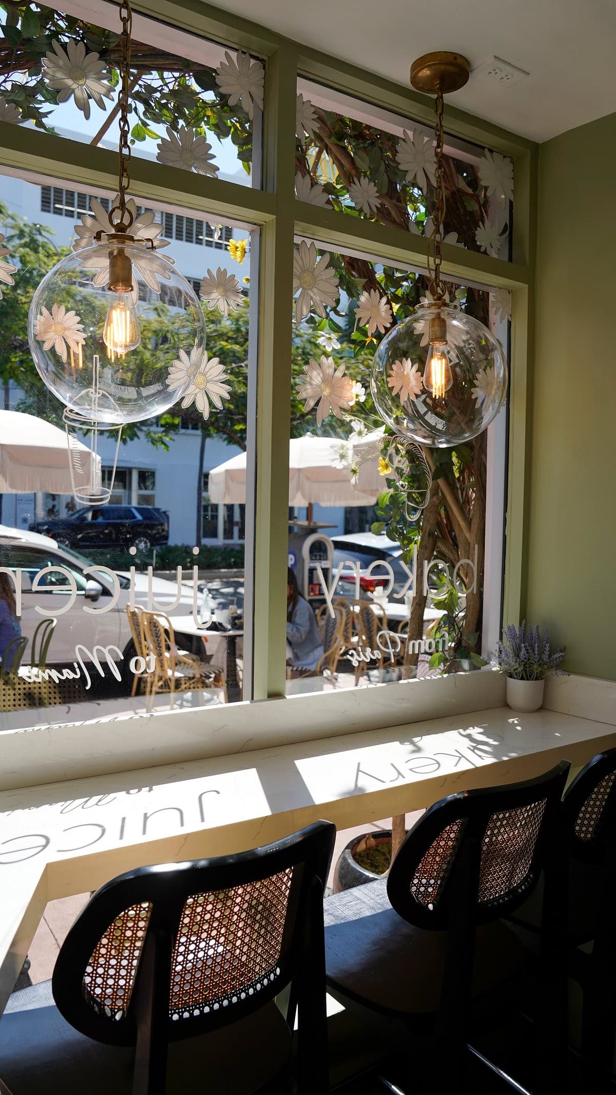 Interior view of Café Bastille Miami Beach