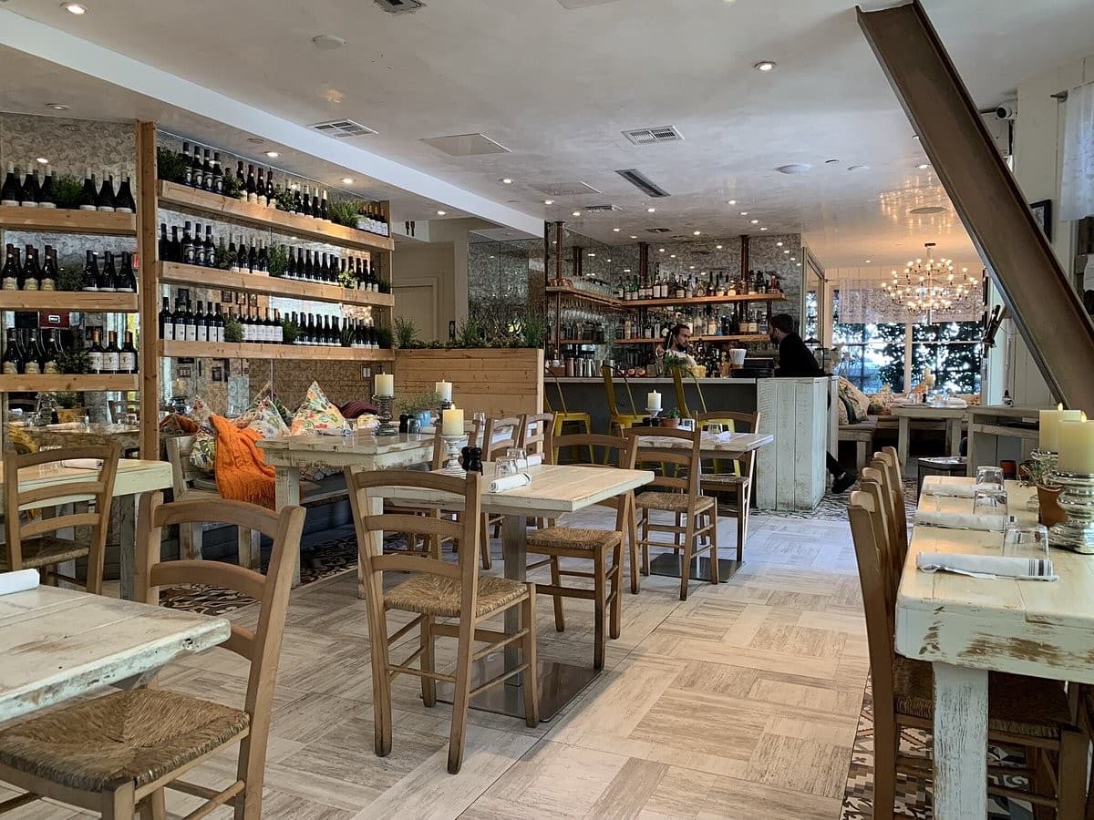 Interior view of Call Me Gaby restaurant in Miami Beach