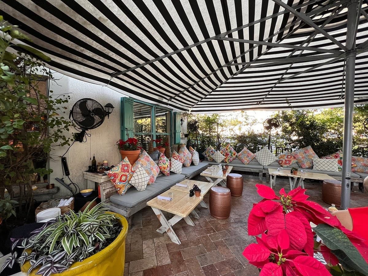 Cozy patio at Call Me Gaby in Miami Beach