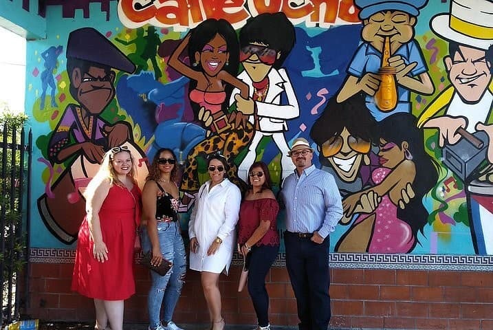 Colorful mural at Calle Ocho Miami in vibrant Miami scene