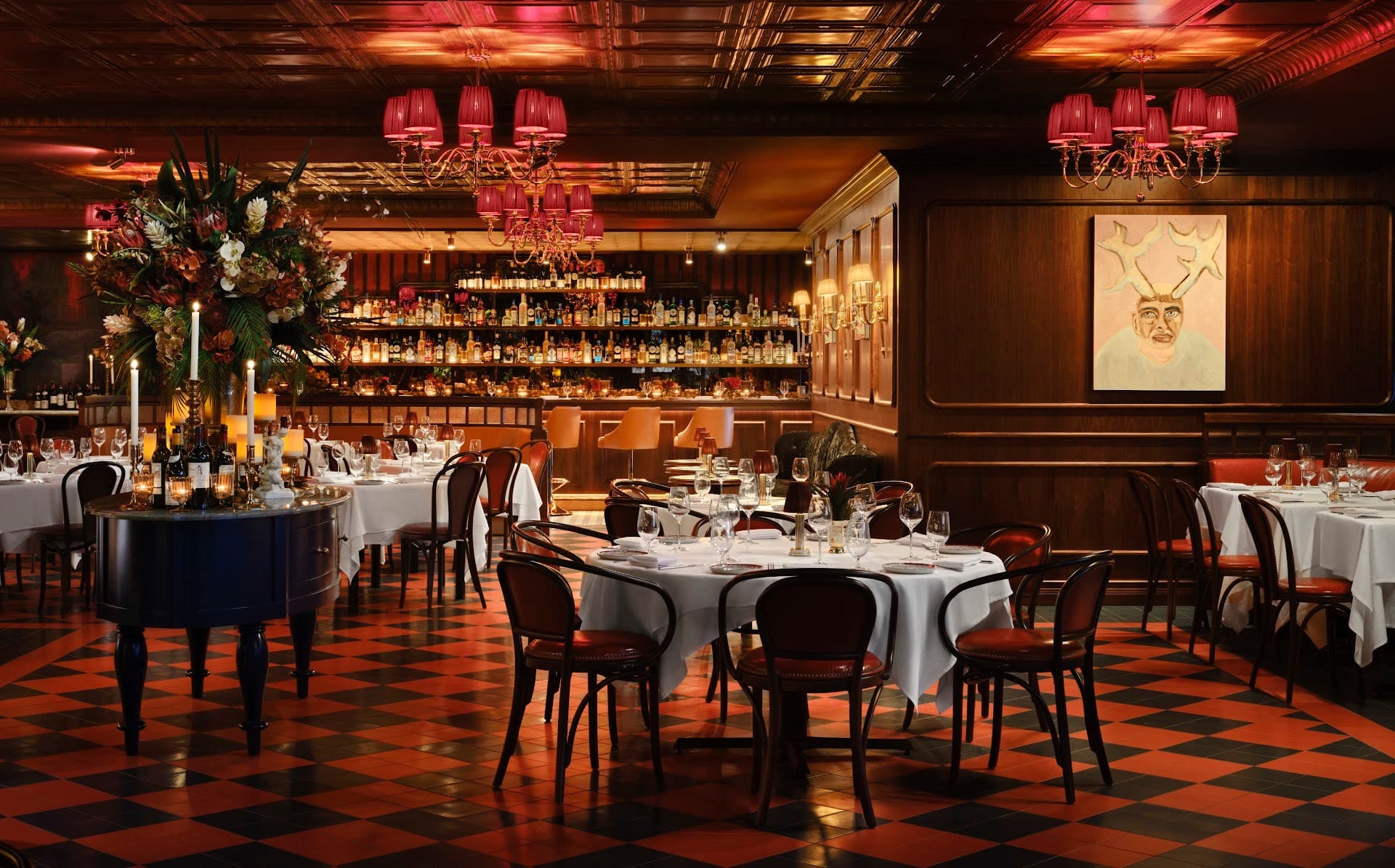 Carbone Vino interior in Coconut Grove, Miami