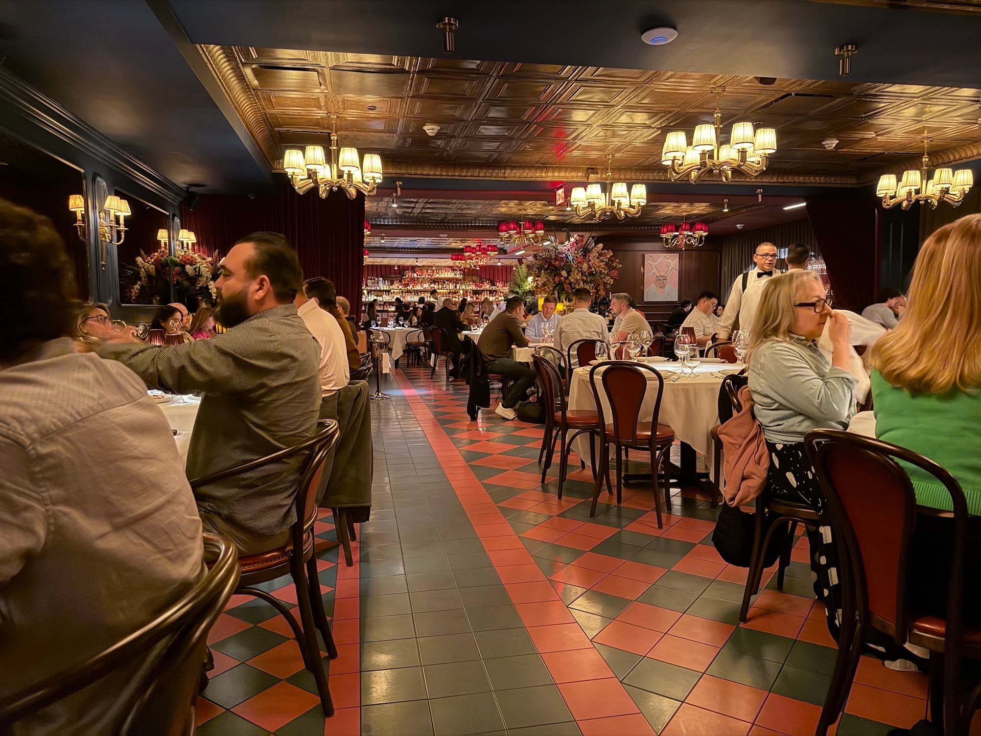 Elegant interior of CARBONE VINO in Coconut Grove