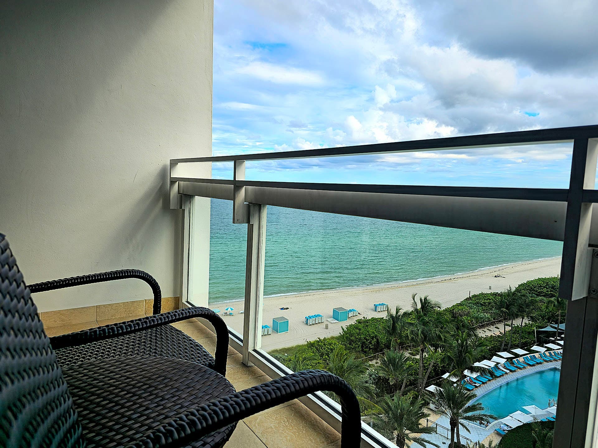 Ocean view from Carillon Miami Wellness Resort balcony