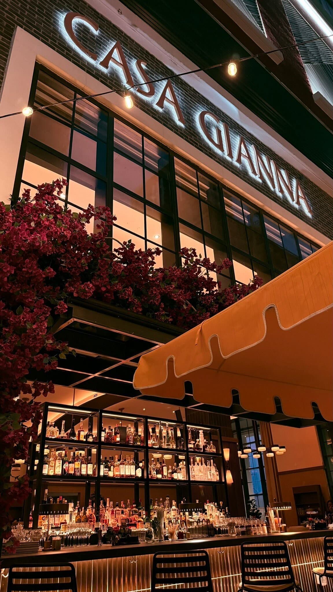 Casa Gianna bar area in Miami with vibrant decor