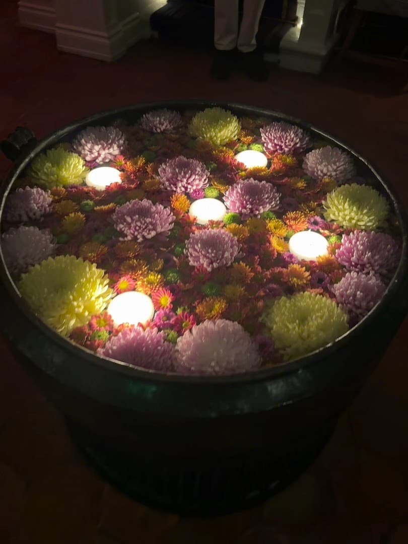Beautiful floral arrangement at Casa Tua Miami Beach
