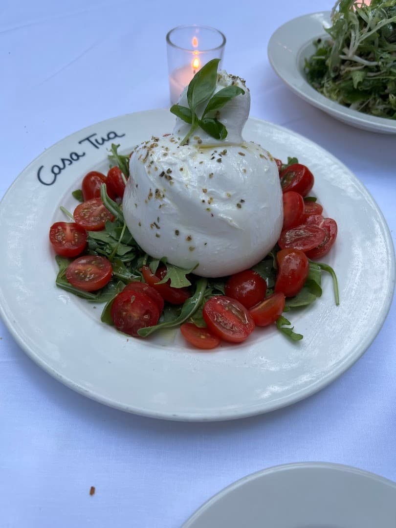 Burrata salad at Casa Tua Miami Beach