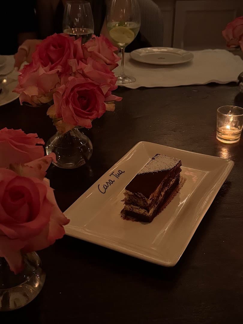 Tiramisu dessert at Casa Tua Miami Beach
