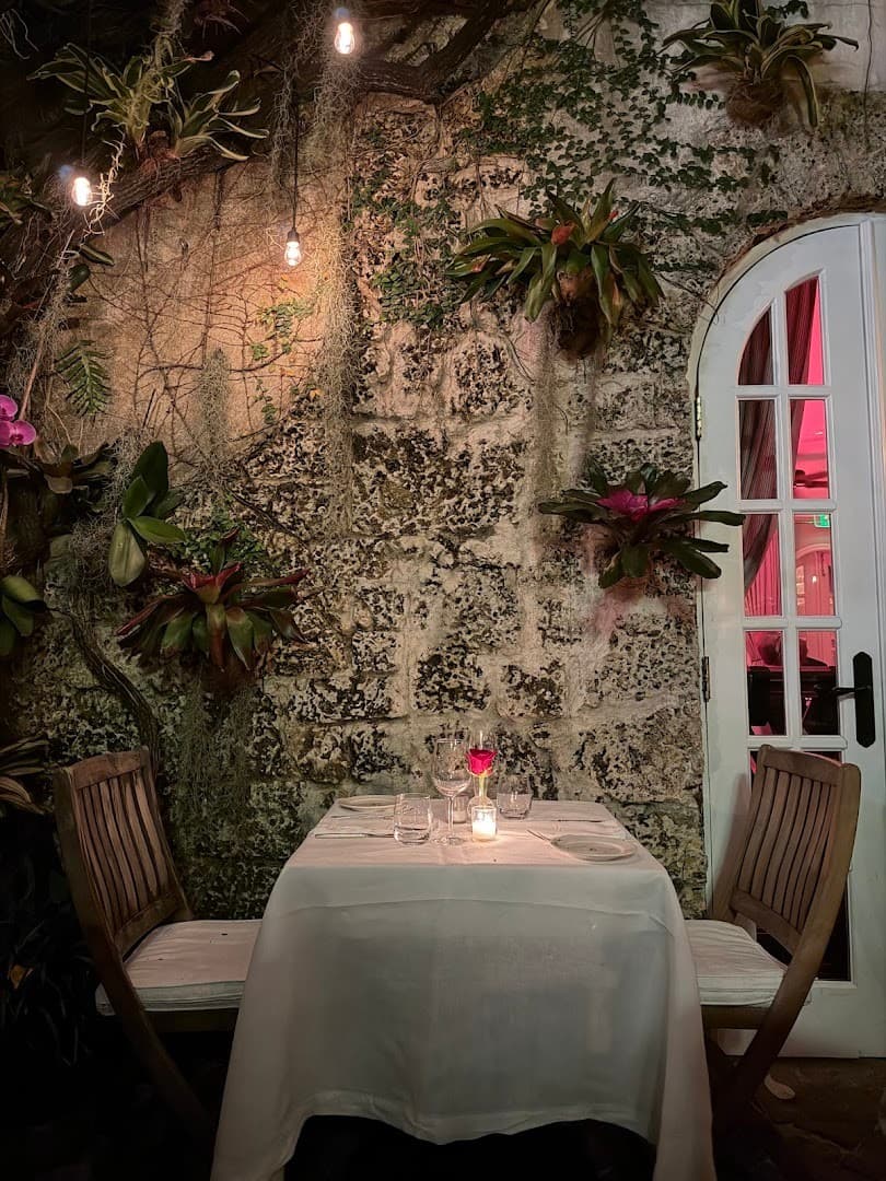 Cozy dining setup at Casa Tua Miami Beach