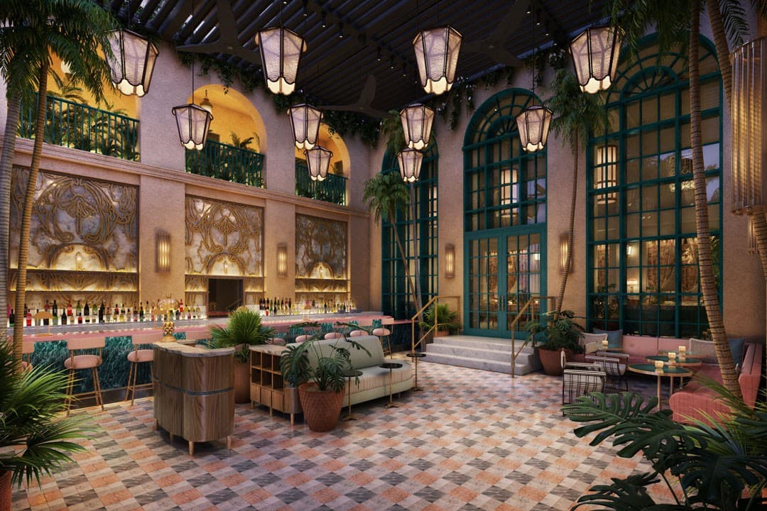 Interior of Casadonna restaurant in Miami