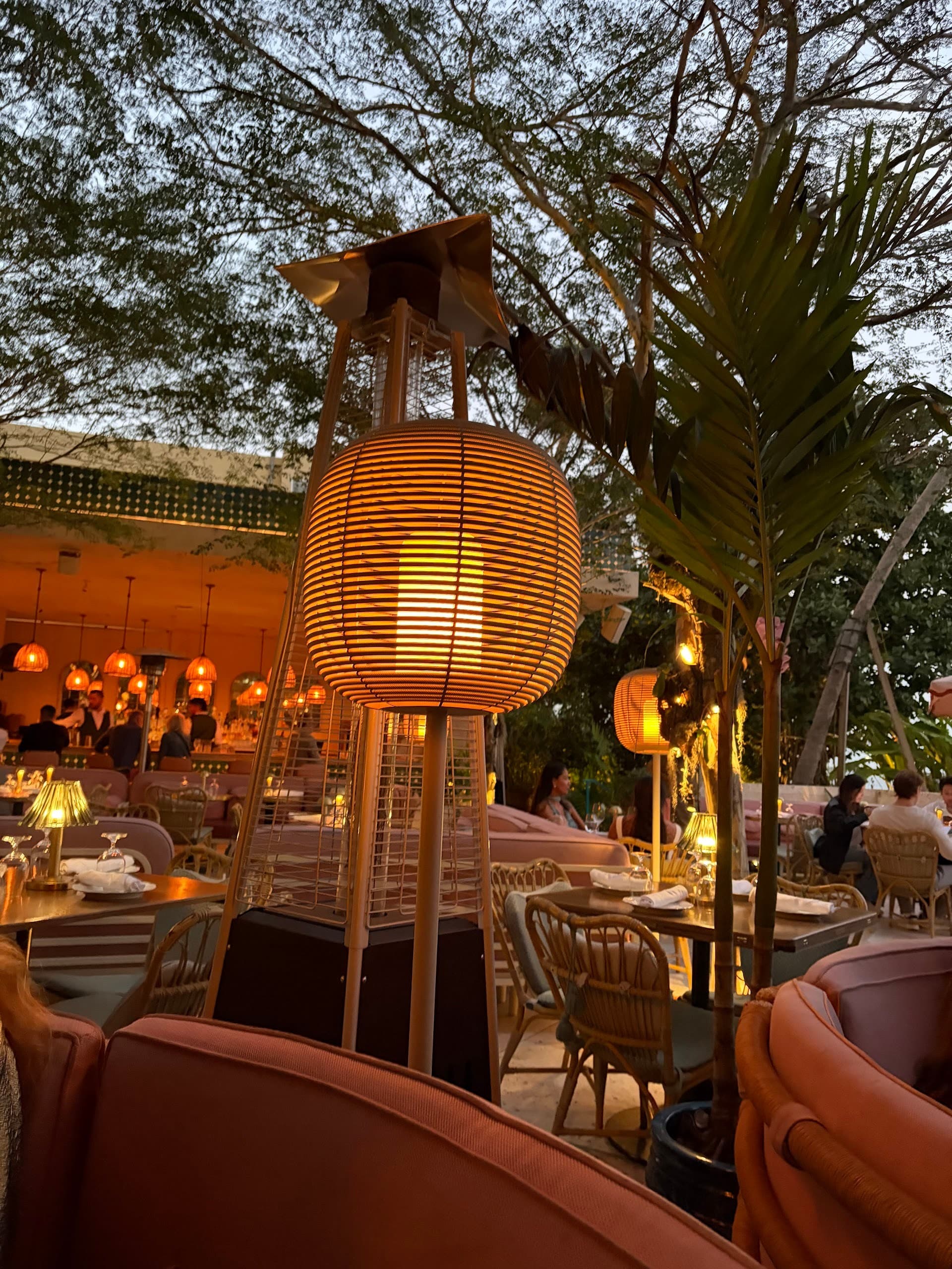 Cozy interior of Casadonna restaurant in Miami