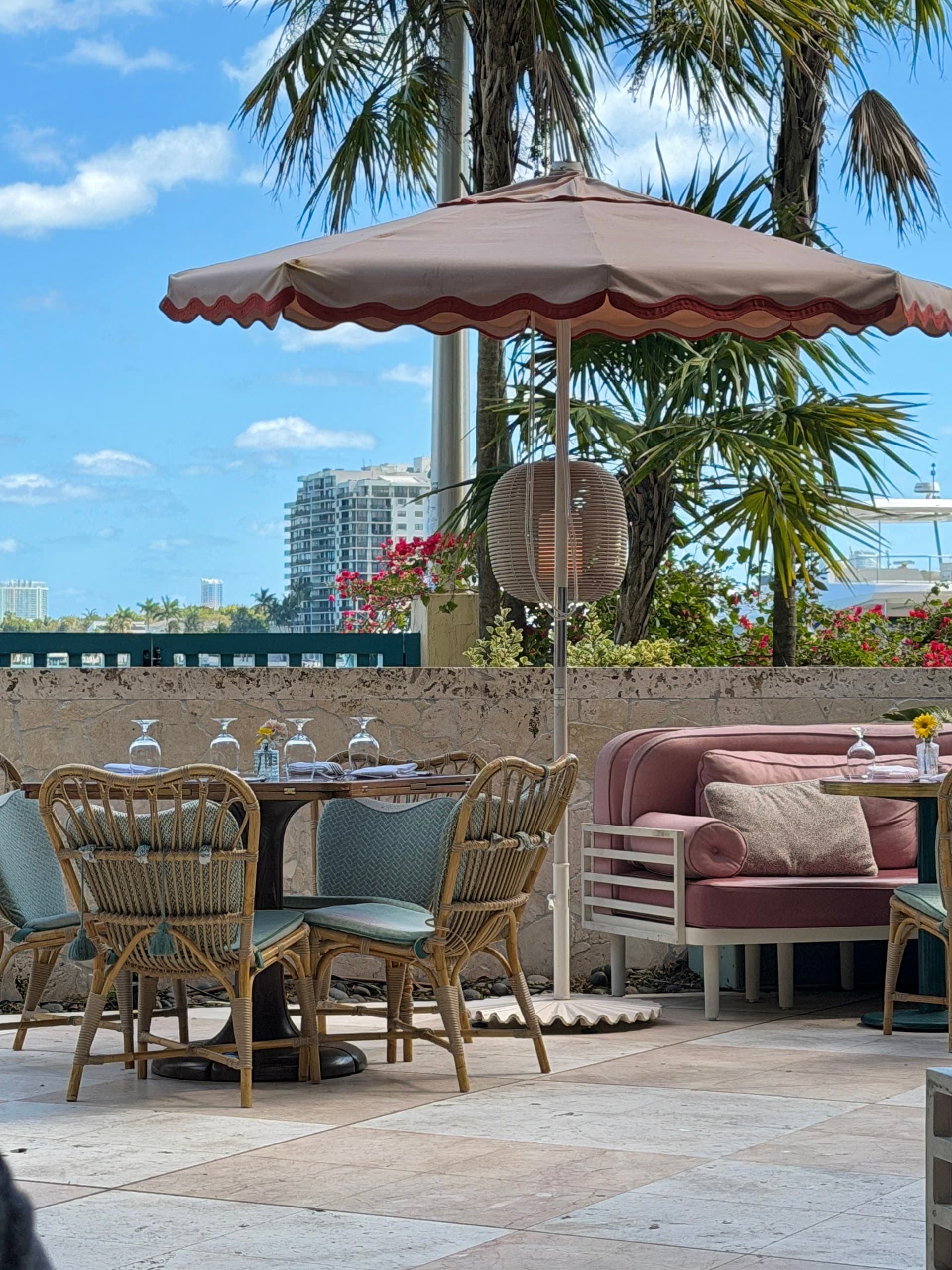 Casadonna patio scene, Miami dining experience