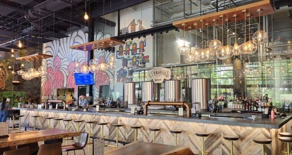 Cerveceria La Tropical bar area in Miami
