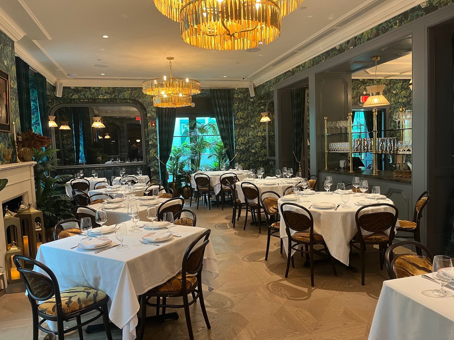 Chateau ZZ's interior dining room in Miami