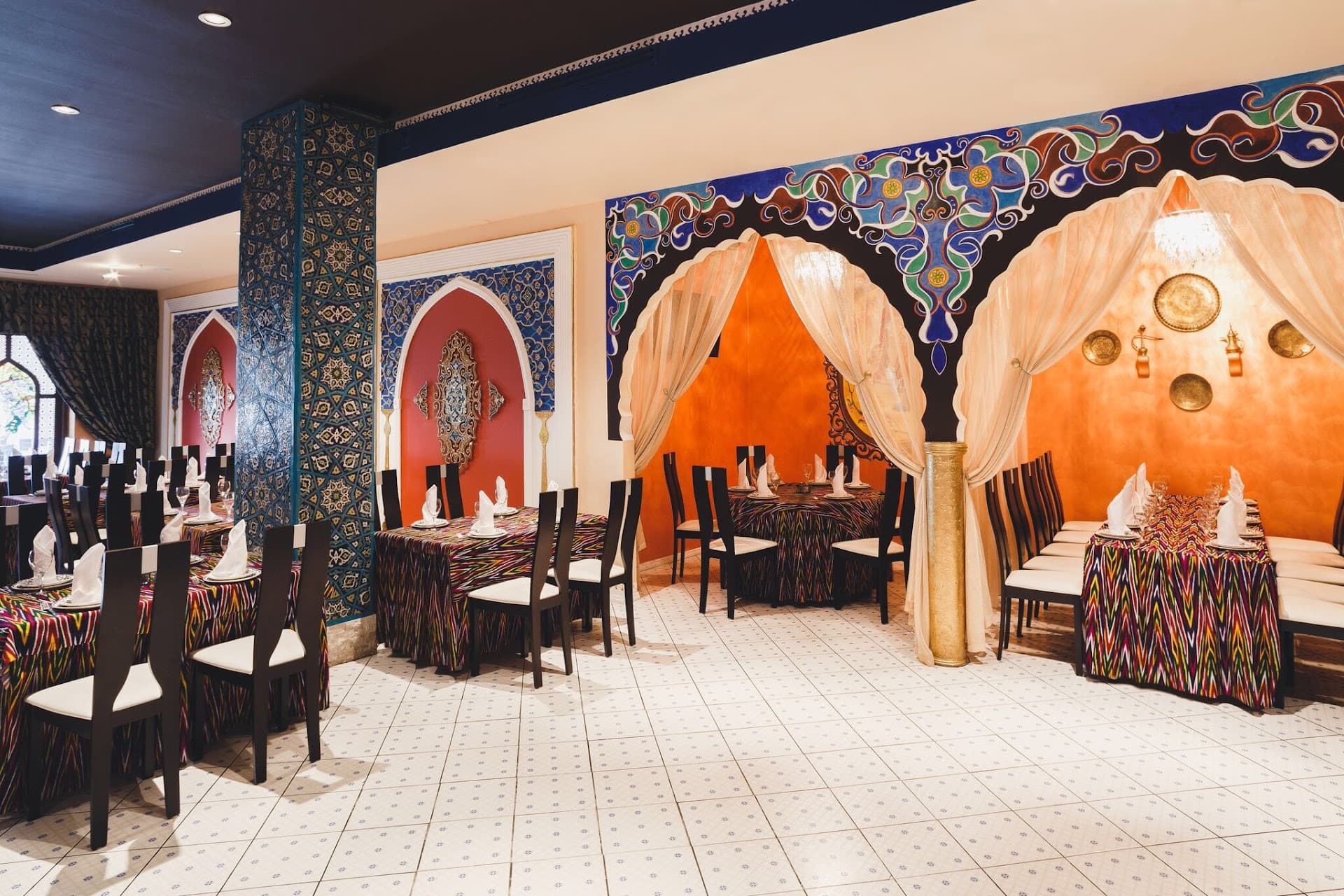 Chayhana Oasis interior dining area in Sunny Isles Beach