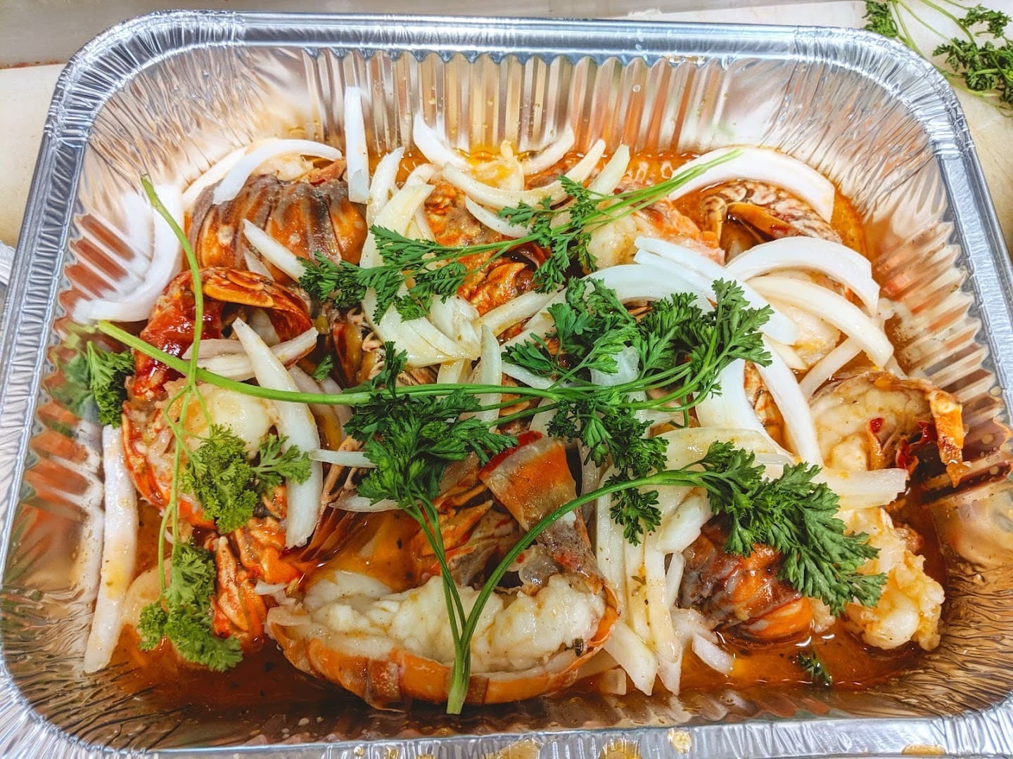 Chef Creole seafood dish in Miami