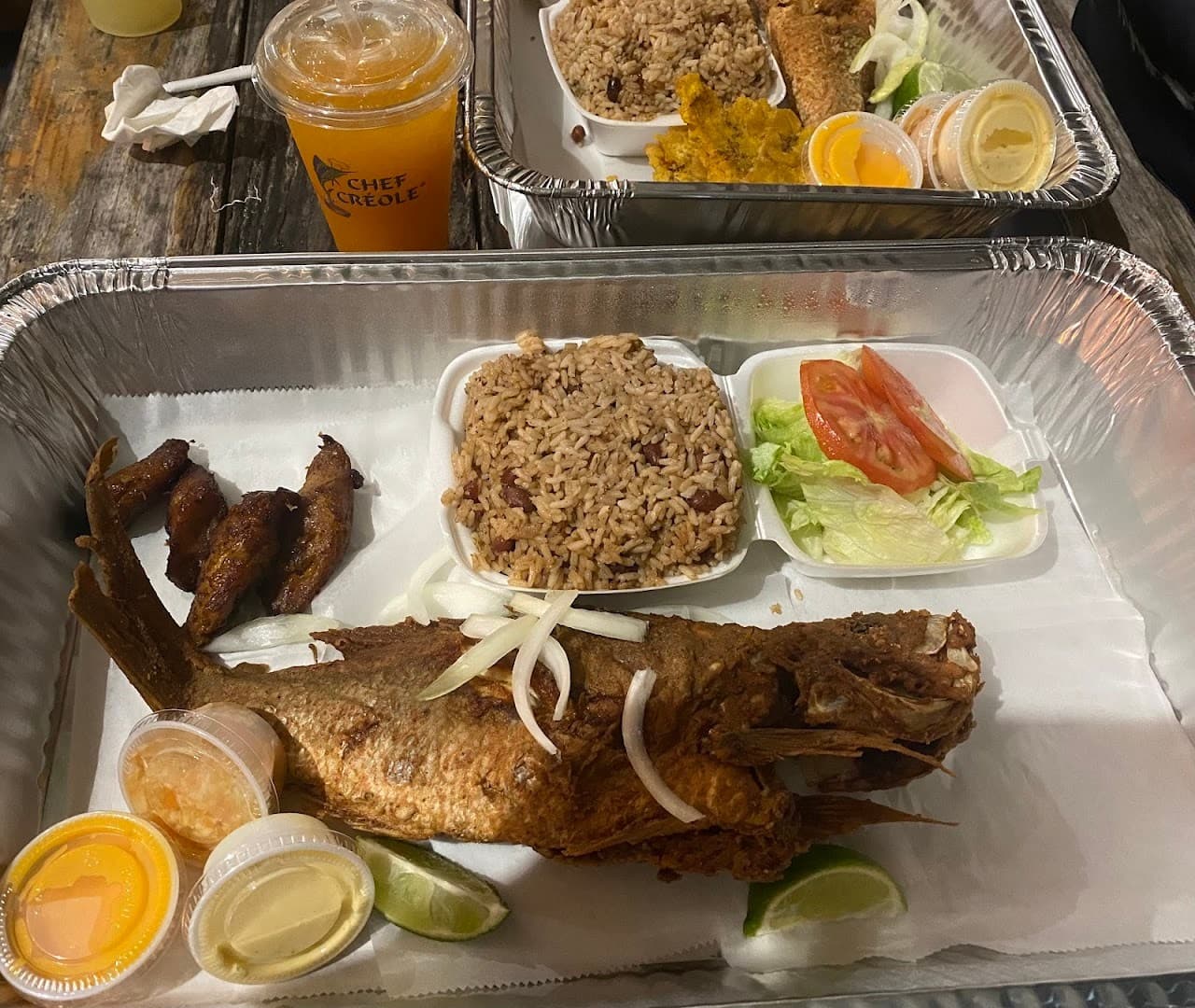 Delicious seafood platter at Chef Creole in Miami