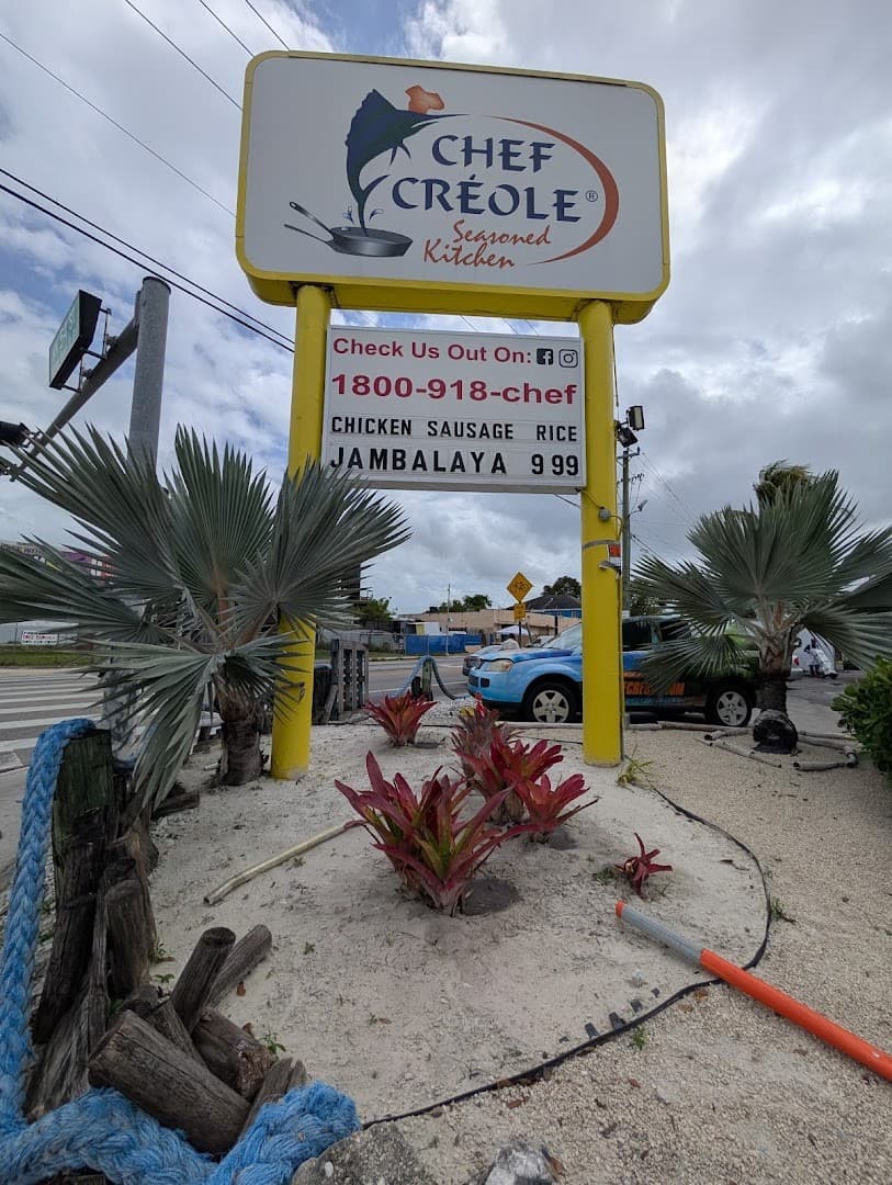 Chef Creole Seasoned Kitchen sign in Miami