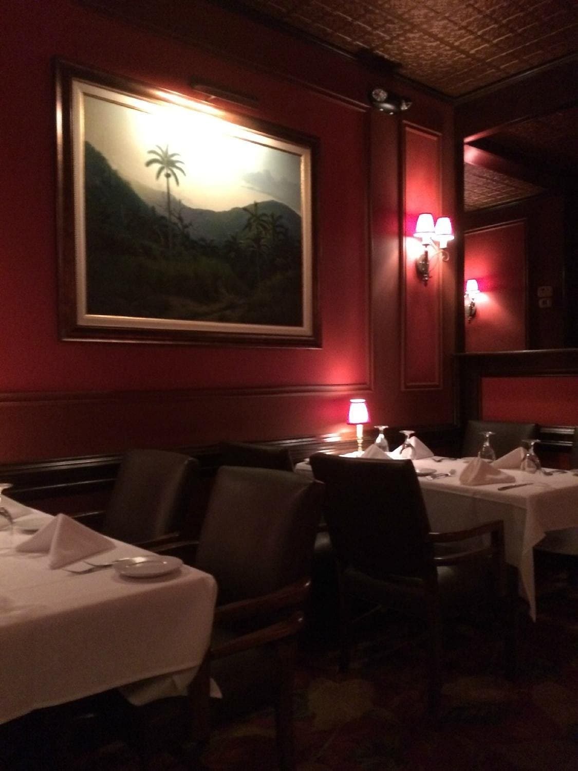 Elegant interior of Christy's Restaurant in Miami