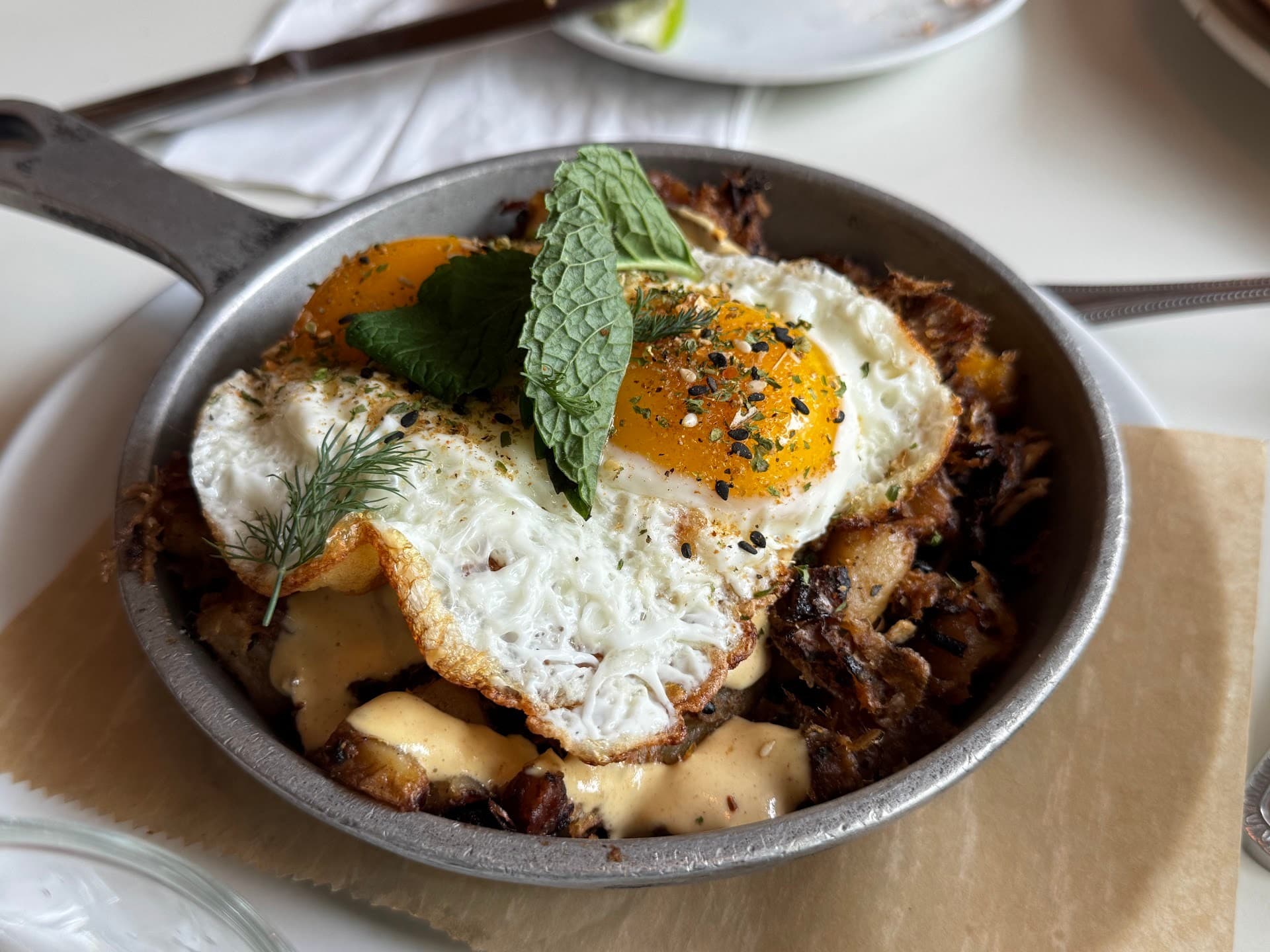 Delicious breakfast dish at Chug's Diner in Miami