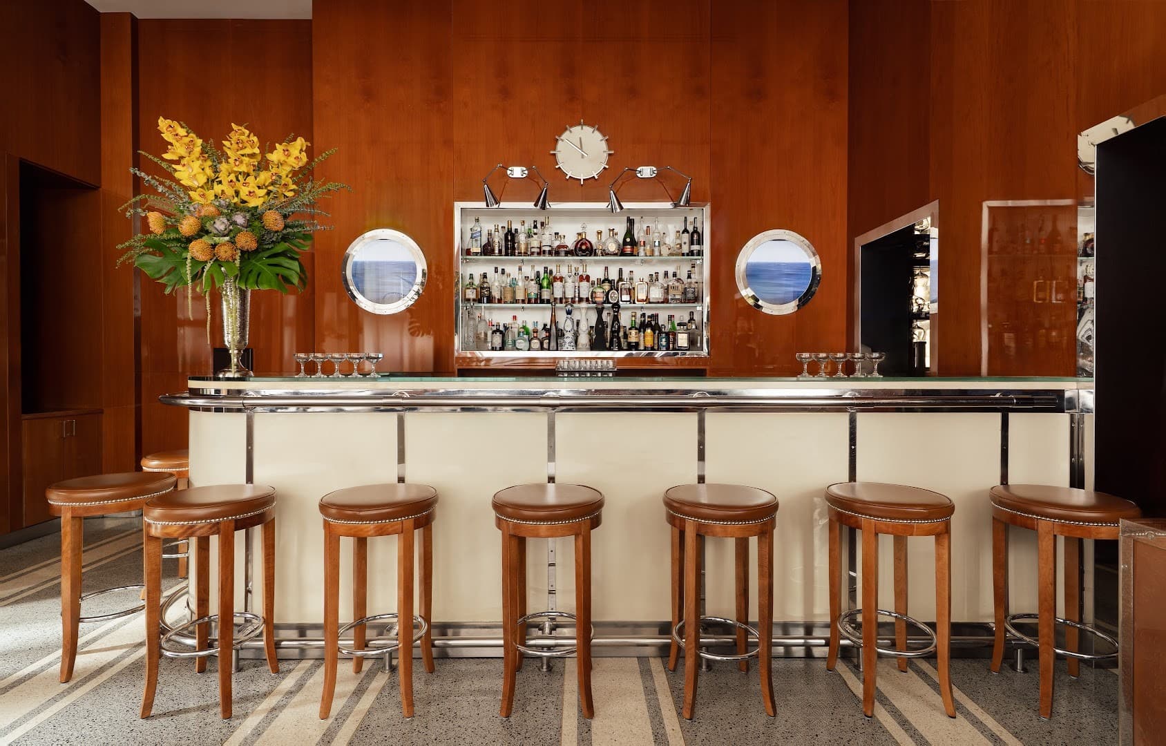 Cipriani Downtown Miami bar interior with elegant design