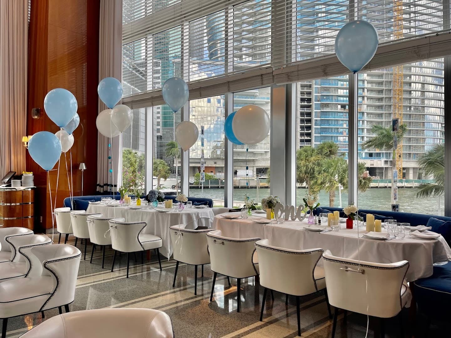 Elegant dining setup at Cipriani Downtown Miami
