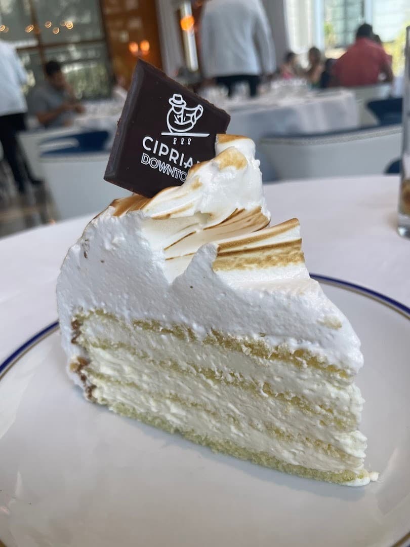 Delicious cake at Cipriani Downtown Miami