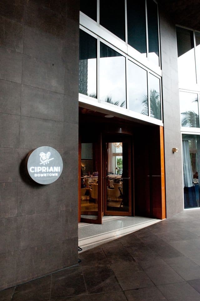 Cipriani Downtown Miami restaurant entrance
