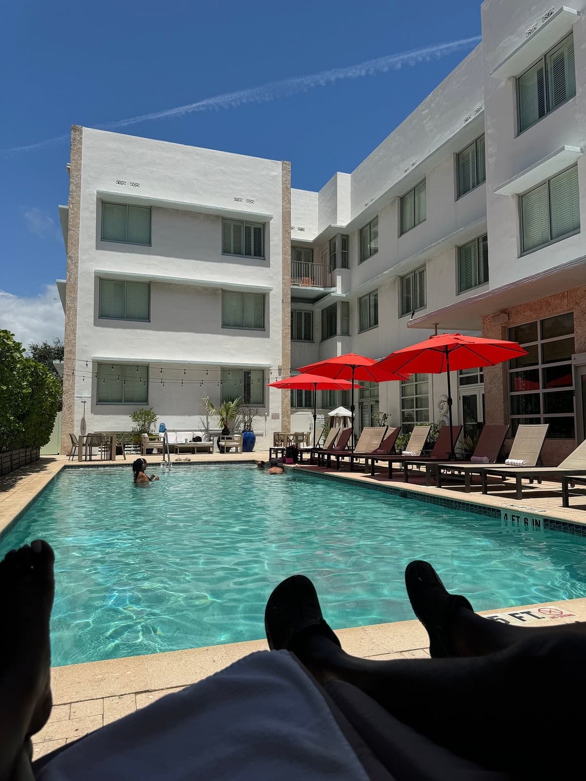 Pool area at Circa 39 Miami Beach hotel