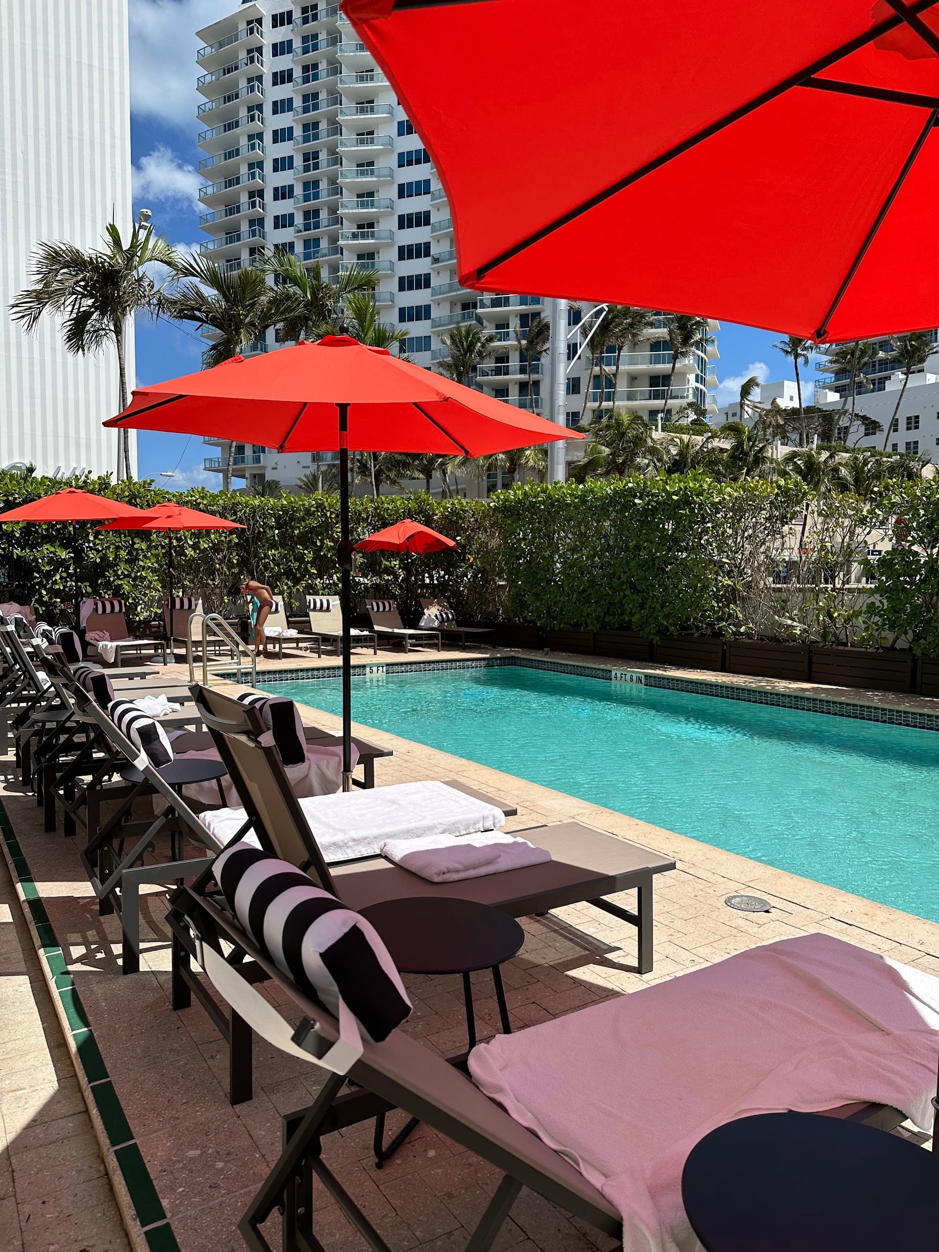 Pool area at Circa 39 Miami Beach