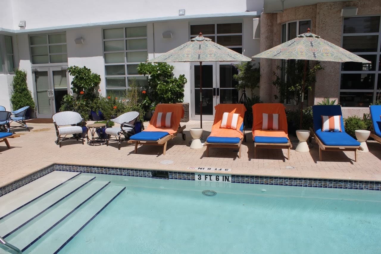 Pool area at Circa 39 Miami Beach