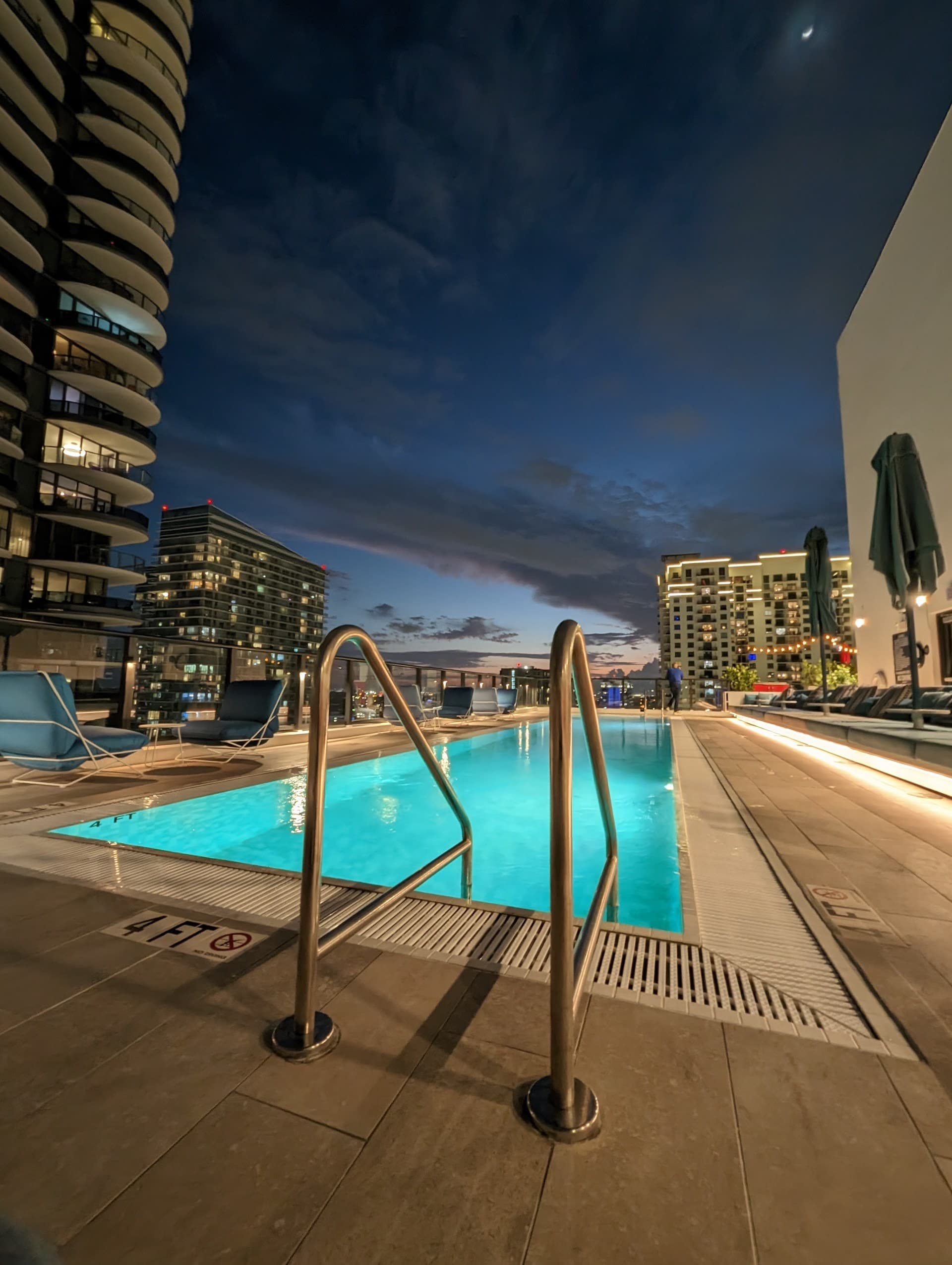 Pool at citizenM Miami Brickell hotel in Miami