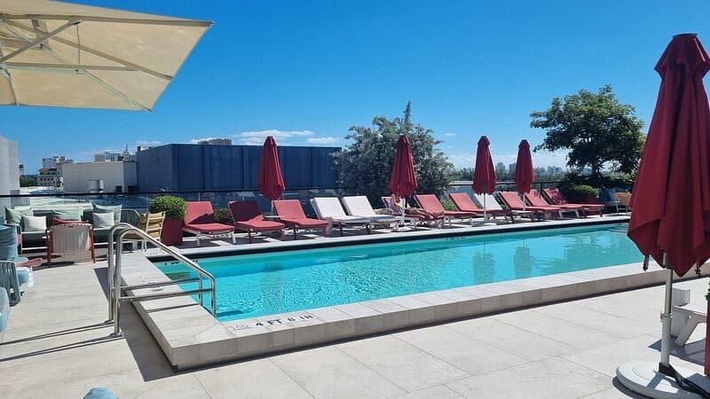 citizenM Miami South Beach pool area in Miami Beach