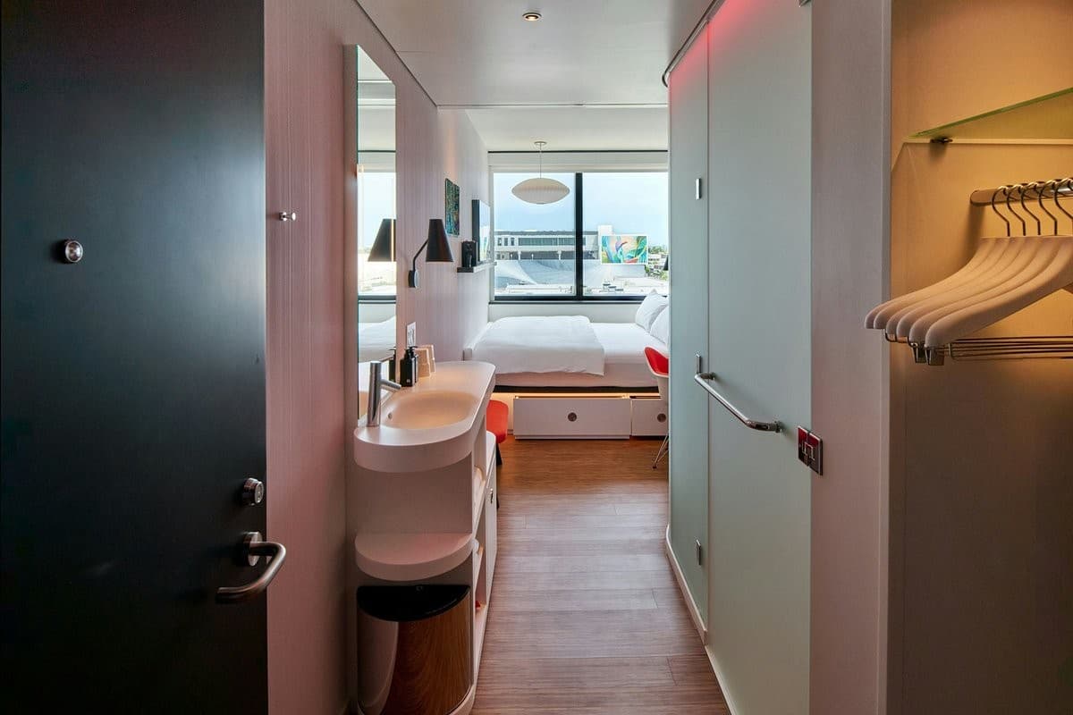 Modern room at citizenM Miami South Beach in Miami Beach