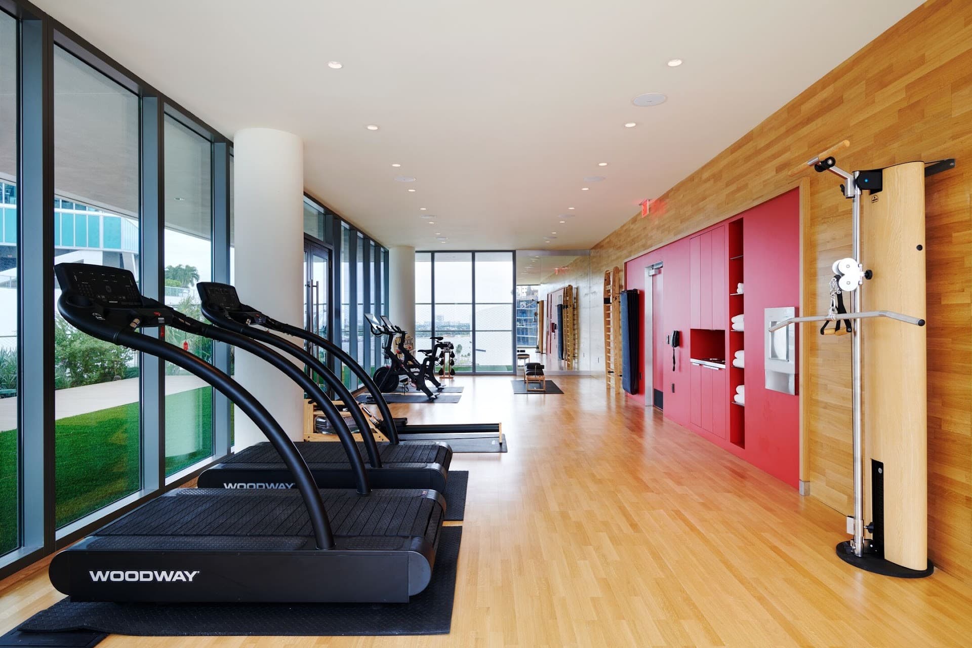citizenM Miami World Center gym with equipment