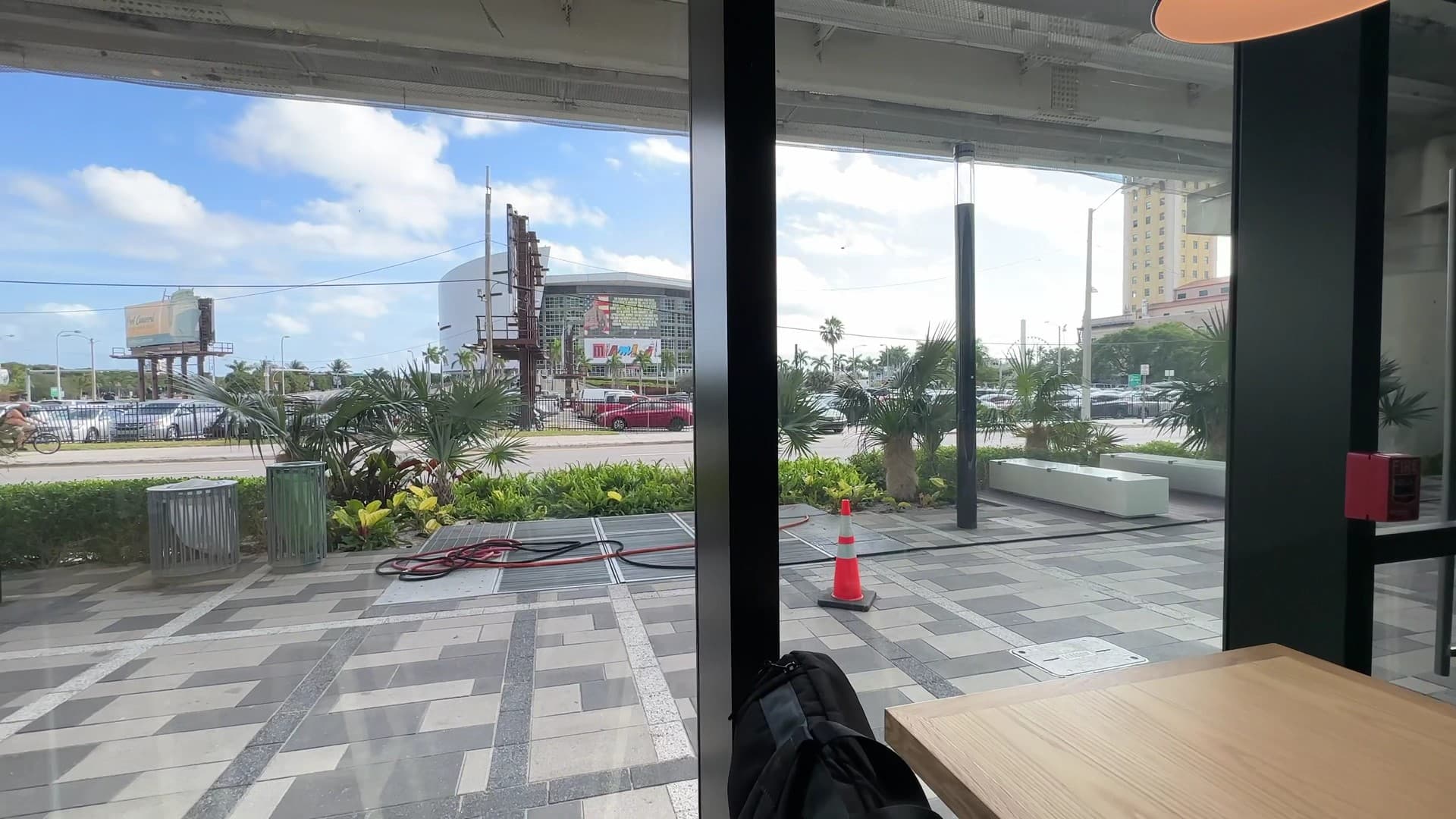 View from citizenM Miami World Center hotel