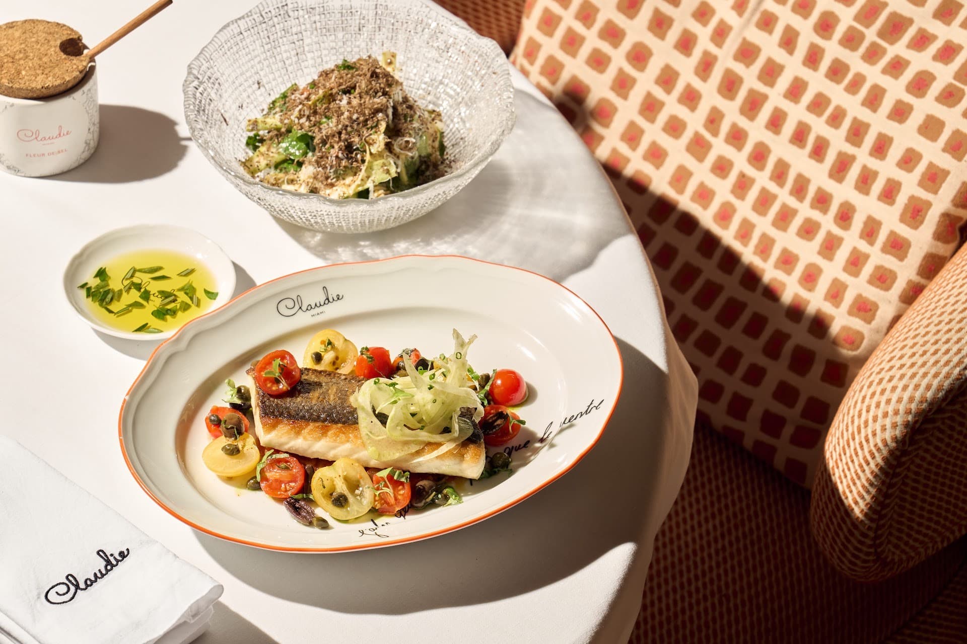 Delicious dish at Claudie restaurant in Miami