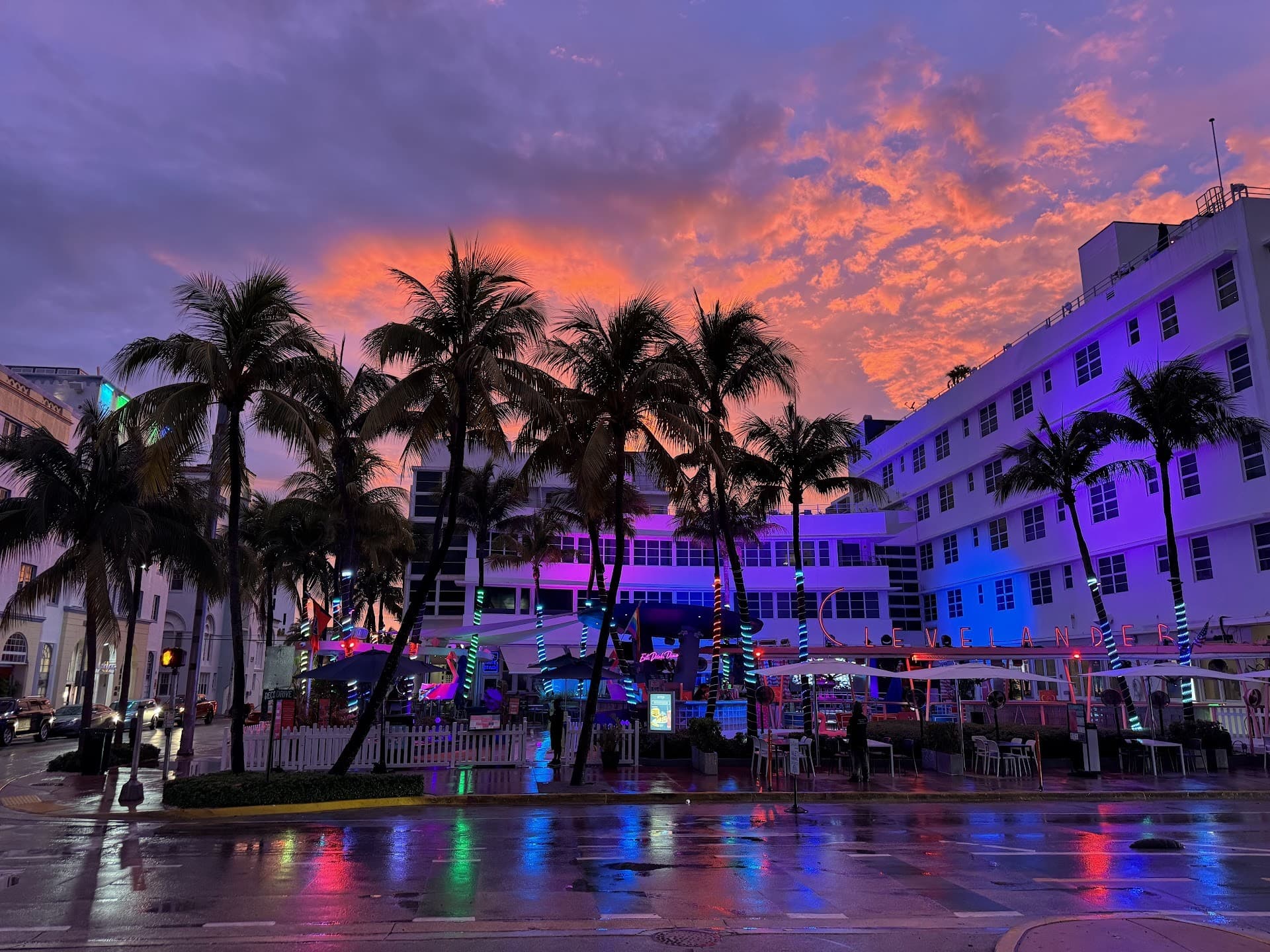 Clevelander South Beach at night, Miami Beach