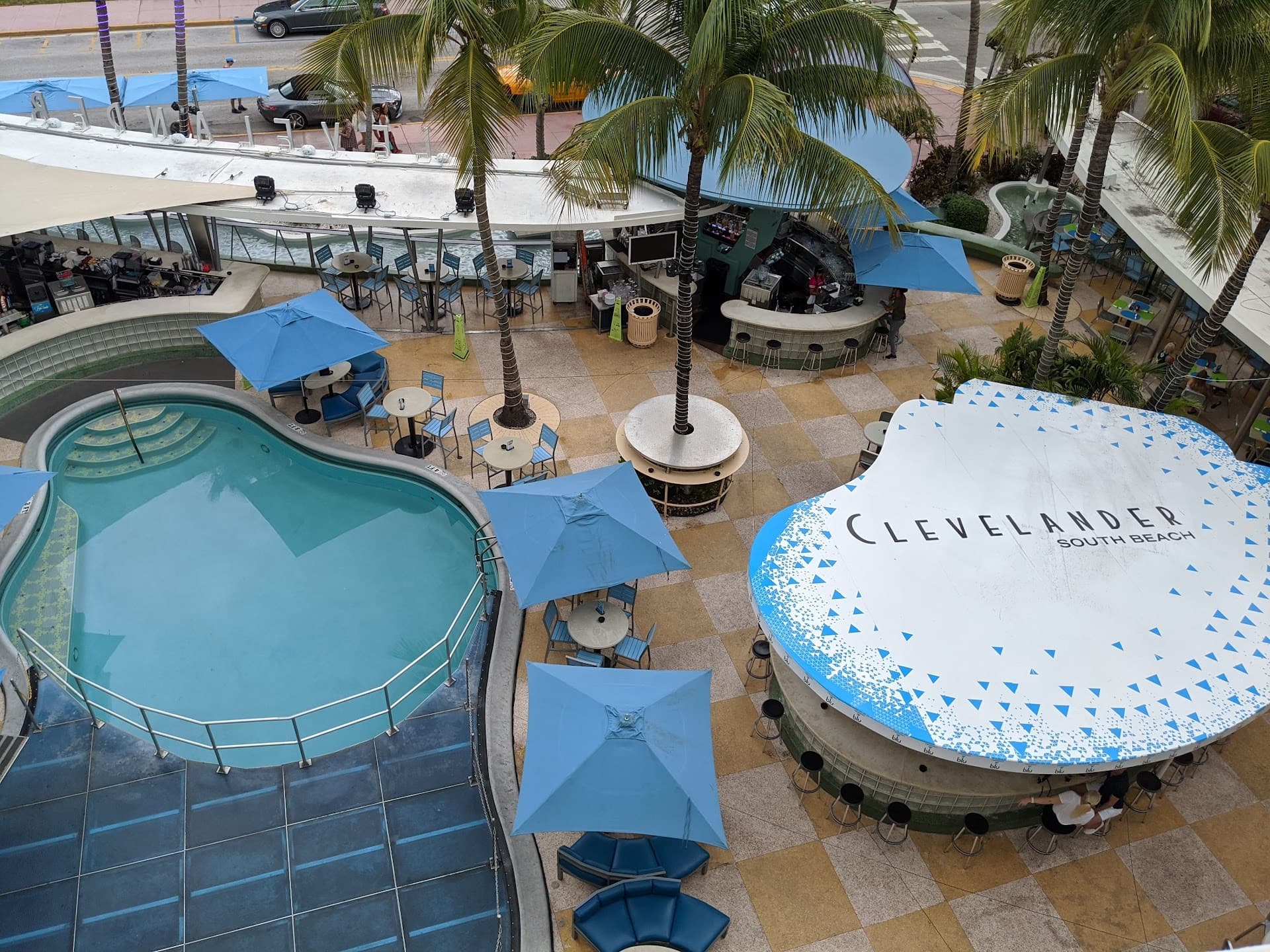 Clevelander South Beach outdoor area with pool in Miami Beach