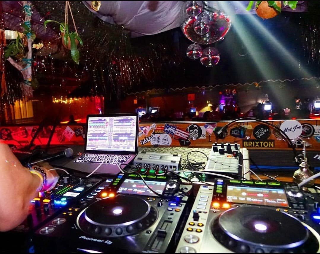 DJ setup at CLUB SPACE Miami nightlife
